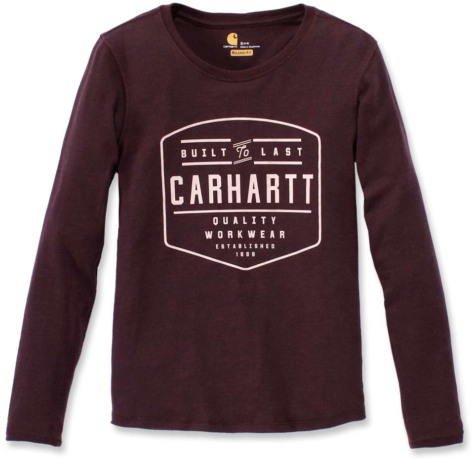 T Shirt a maniche lunghe Donna Carhartt 103929 colore FUDGE HEATHER 518 fino ad esaurimento scorte Cenigomma